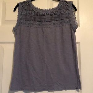 Loft sleeveless top with detailed design